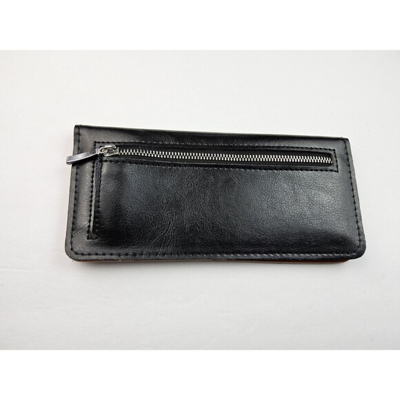 Nano Universe Leather Bifold Full Size Long Wallet Black - Picture 2 of 5